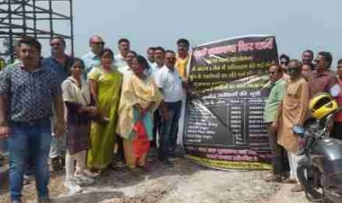 दुर्ग-आरंग 6 लेन हाईवे का काम रोका/ मुआवजा राशि नहीं मिलने पर छोटे प्लाट धारको द्वारा CM साय से लेकर PM मोदी तक शिकायत