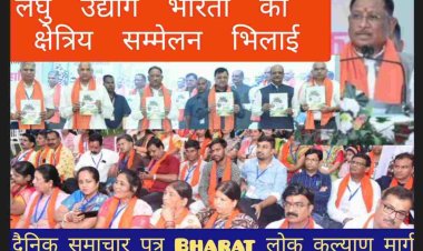 मुख्यमंत्री विष्णु देव साय साय ने लघु उद्योग भारती द्वारा आयोजित क्षेत्रीय उद्यमी सम्मेलन भिलाई में कहा कि ये संगठन प्रदेश के पिछड़े क्षेत्रों सरगुजा और बस्तर में भी अपनी इकाइयों के माध्यम से प्रदेश को विकसित करने उद्योग लगाने के साथ साथ रोजगार सृजन में बड़ी भूमिका निभा रही है