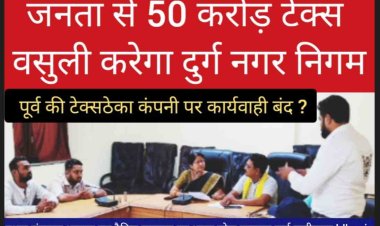 दुर्ग महापौर अलका बाघमार ने राजस्व विभाग की समीक्षा बैठक ली